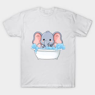 Baby Elephant  Bathtub T-Shirt